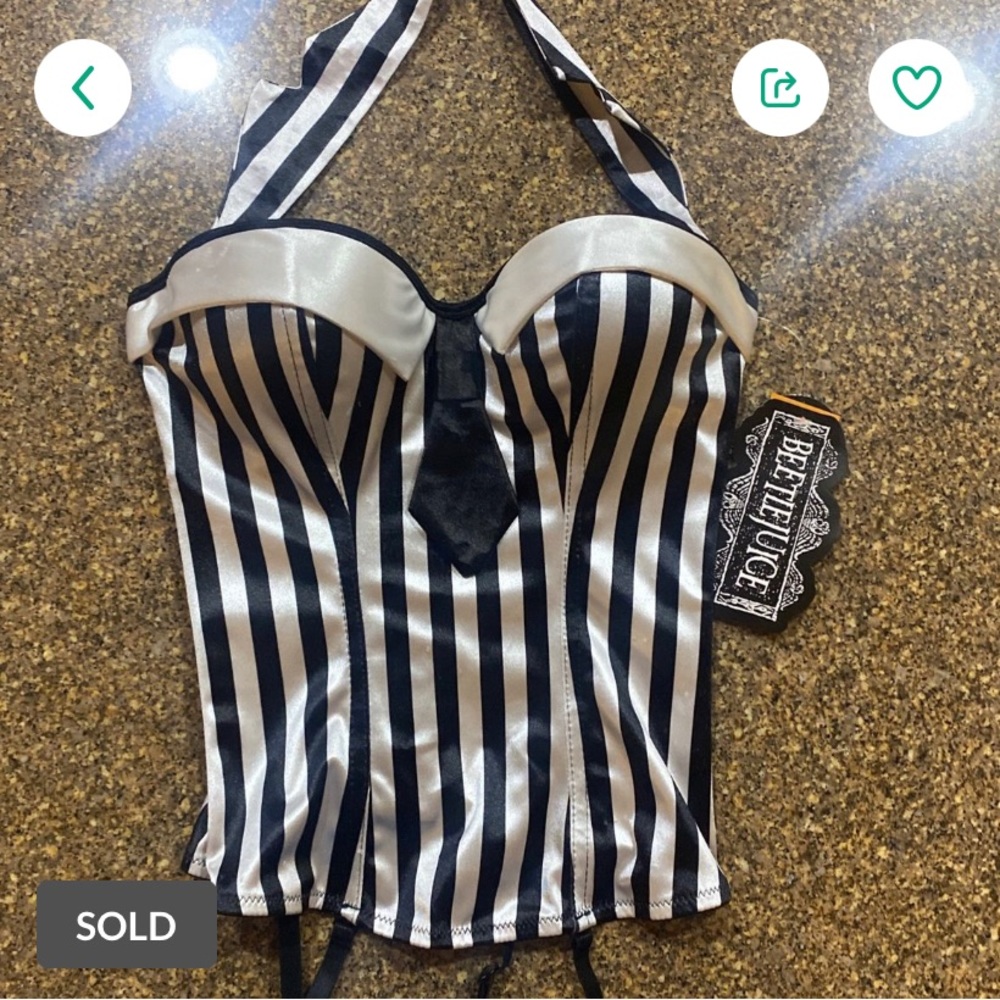 Beetlejuice Corset Costume (small) just in time for Halloween 🎃